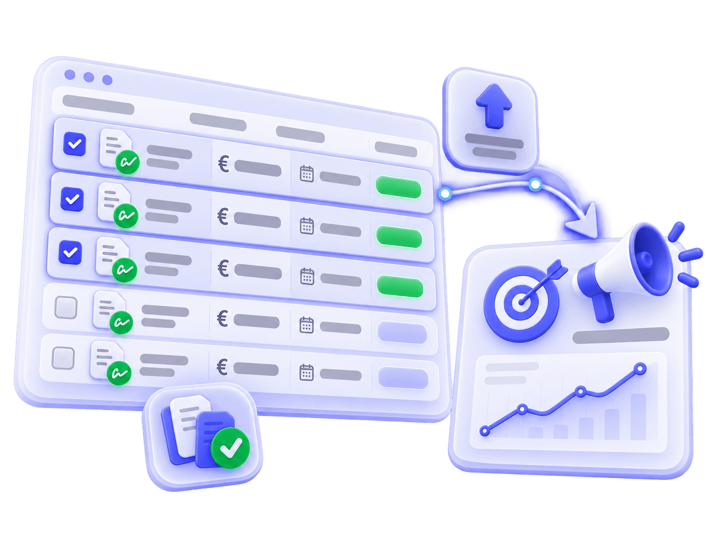 Écran d’import des conversions hors ligne : devis signés prêts à être renvoyés
